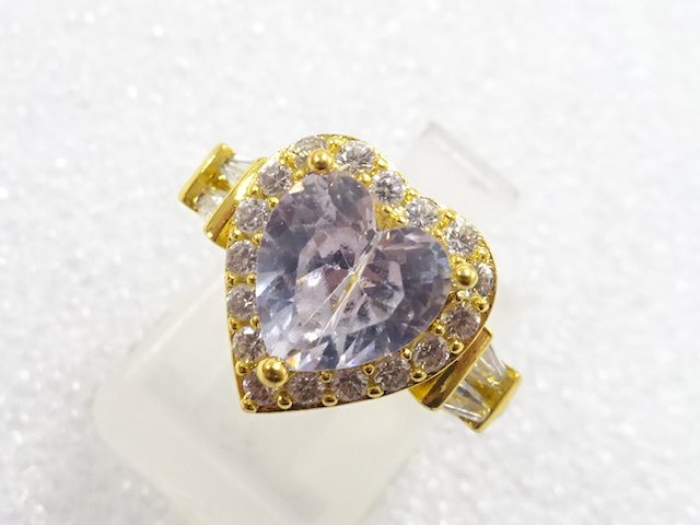JAPANESE KIMONO / ANTIQUE CRYSTAL RING (SIZE 10)